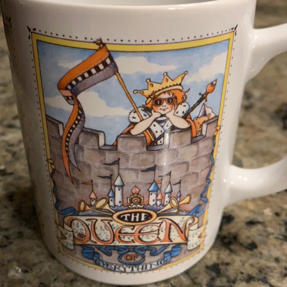 Vintage Mary Engelbreit The Queen of Everything mug 🍒 offers welcomed